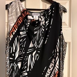 Abstract Safari Anthony Richards Cowl Neck Stretch Maxi Size 3X